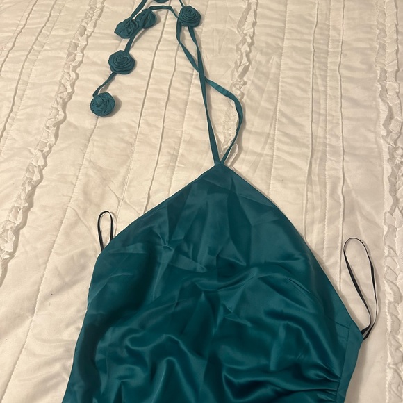 Revolve Emaline Gown in Teal Green small NWT - Picture 4 of 6